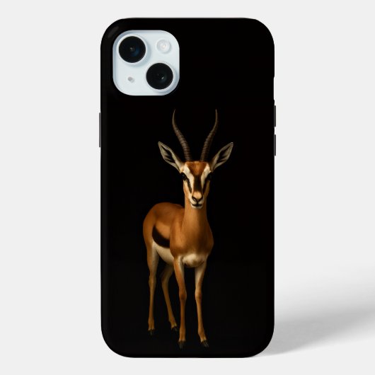Schwarz 4 Luxe, Elegante Gazella iPhone 15 Plus Case-Mate iPhone Hülle (Rückseite)