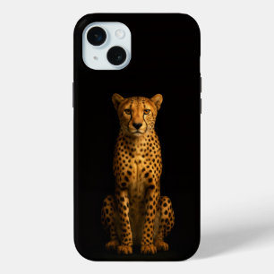 Schwarz 4 Luxe, eleganter Gepard iPhone 15 Plus Case-Mate iPhone Hülle