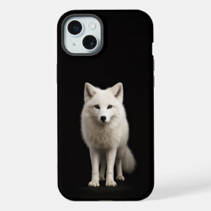Schwarz 4 Luxe, Elfenbein-Polarfuchs iPhone 15 Plu Plus Hülle