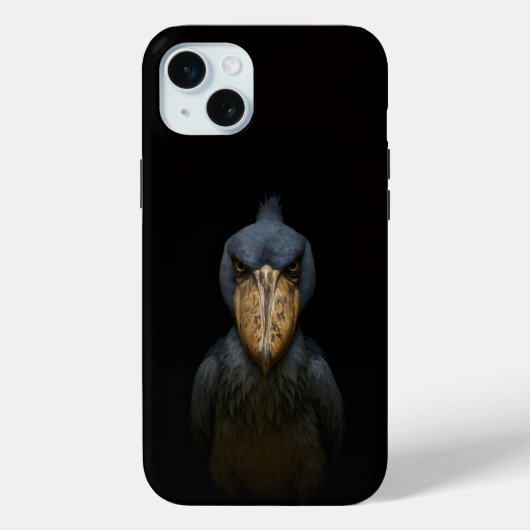 Schwarz 4 Luxe, exotischer Schuhschnabel-Vogel Case-Mate iPhone Hülle (Rückseite)