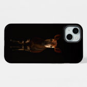 Schwarz 4 Luxe, Forest Okapi iPhone 15 Plus Hülle (Rückseite (Horizontal))