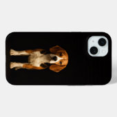 Schwarz 4 Luxe, freundlicher Beagle iPhone 15 Plus Case-Mate iPhone Hülle (Rückseite (Horizontal))