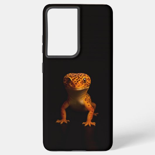 Schwarz 4 Luxe Galaxy S21 Plus, Leopard Gecko Samsung Galaxy Hülle (Rückseite)