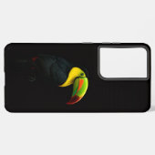 Schwarz 4 Luxe Galaxy S21 Ultra, Schnabelracke Tuk Samsung Galaxy Hülle (Linke Seite)