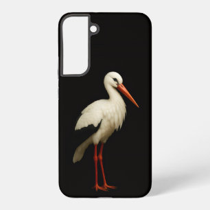 Schwarz 4 Luxe Galaxy S22 Plus, Anmutiger Storch Samsung Galaxy Hülle