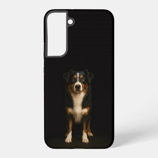 Schwarz 4 Luxe Galaxy S22 Plus, Aussie Shepherd Samsung Galaxy Hülle (Rückseite)