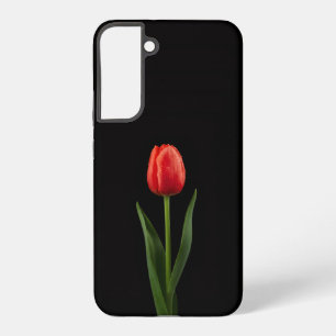 Schwarz 4 Luxe Galaxy S22 Plus, Rubinrote Tulpe Samsung Galaxy Hülle