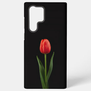 Schwarz 4 Luxe Galaxy S22 Ultra, Rubinrote Tulpe Samsung Galaxy Hülle