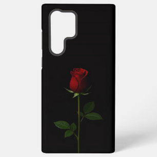 Schwarz 4 Luxe Galaxy S22 Ultra, Samtrote Rose Samsung Galaxy Hülle