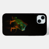Schwarz 4 Luxe, Grüner Leguan Case-Mate iPhone Hülle (Rückseite (Horizontal))
