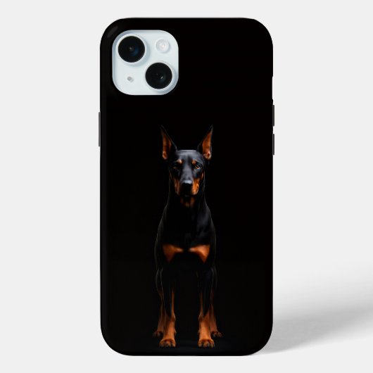 Schwarz 4 Luxe, Guardian Doberman iPhone 15 Plus Case-Mate iPhone Hülle (Rückseite)