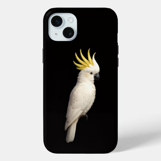 Schwarz 4 Luxe, Hauben-Kakadu Case-Mate iPhone Hülle (Rückseite)