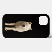 Schwarz 4 Luxe iPhone 13, Elfenbein-Arktischer Wol Case-Mate iPhone Hülle (Rückseite (Horizontal))