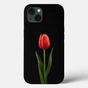 Schwarz 4 Luxe iPhone 13, Rubine rote Tulpe Case-Mate iPhone Hülle
