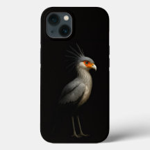 Schwarz 4 Luxe iPhone 13, Sekretärvogel