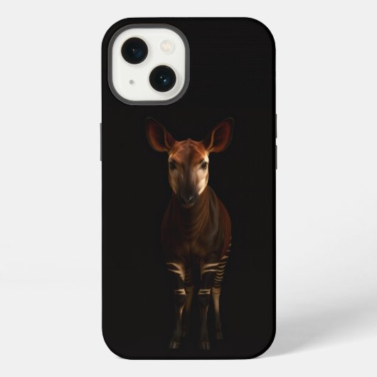 Schwarz 4 Luxe iPhone 13, Wald Okapi Hülle (Rückseite)