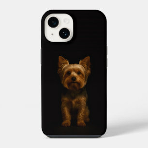 Schwarz 4 Luxe iPhone 14 Hülle Yorkshire Terrier