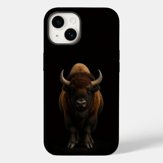 Schwarz 4 Luxe iPhone 14 Mate, Amerikanischer Biso Case-Mate iPhone Hülle (Rückseite)