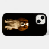 Schwarz 4 Luxe iPhone 14 Mate, Cavalier King Charl Case-Mate iPhone Hülle (Rückseite (Horizontal))