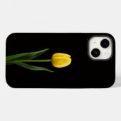 Schwarz 4 Luxe iPhone 14 Mate, Goldene Tulpe Case-Mate iPhone Hülle (Rückseite (Horizontal))