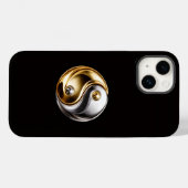 Schwarz 4 Luxe iPhone 14 Mate, Harmony Yin Yang Case-Mate iPhone Hülle (Rückseite (Horizontal))