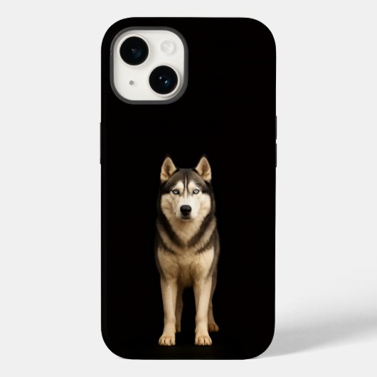 Schwarz 4 Luxe iPhone 14 Mate, Icy Elite Husky Case-Mate iPhone Hülle (Rückseite)