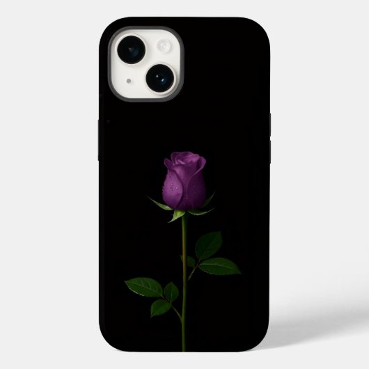 Schwarz 4 Luxe iPhone 14 Mate, Royal Violet Rose Case-Mate iPhone Hülle (Rückseite)