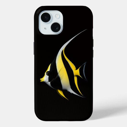 Schwarz 4 Luxe iPhone 15 Mate, Moorish Idol Case-Mate iPhone Hülle (Rückseite)