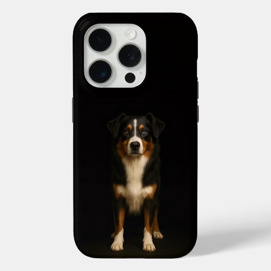 Schwarz 4 Luxe iPhone 15 Pro Mate Australian Sheph Case-Mate iPhone Hülle (Rückseite)