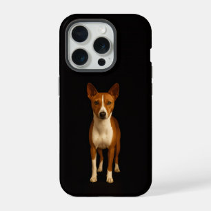Schwarz 4 Luxe iPhone 15 Pro Mate, Classy Basenji Hülle