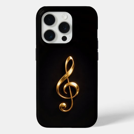 Schwarz 4 Luxe iPhone 15 Pro Mate Golden Violinsch Case-Mate iPhone Hülle (Rückseite)