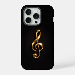 Schwarz 4 Luxe iPhone 15 Pro Mate Golden Violinsch Hülle