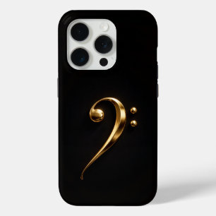 Schwarz 4 Luxe iPhone 15 Pro Mate Goldener Violins Case-Mate iPhone Hülle