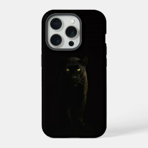 Schwarz 4 Luxe iPhone 15 Pro Mate Schwarzer Panthe Hülle