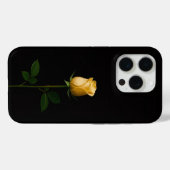 Schwarz 4 Luxe iPhone 15 Pro Mate Sonniggelbe Rose Case-Mate iPhone Hülle (Rückseite (Horizontal))