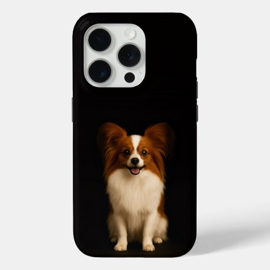Schwarz 4 Luxe iPhone 15 Pro Mate Verfeinert Papil Case-Mate iPhone Hülle (Rückseite)