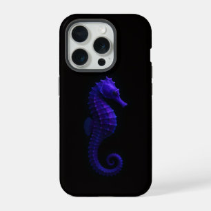 Schwarz 4 Luxe iPhone 15 Pro Mate, Violetter Seepf Hülle