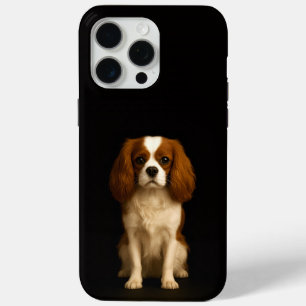 Schwarz 4 Luxe iPhone 15 Pro Max, Cavalier King Ch Case-Mate iPhone Hülle