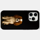 Schwarz 4 Luxe iPhone 15 Pro Max, Cavalier King Ch Case-Mate iPhone Hülle (Rückseite (Horizontal))