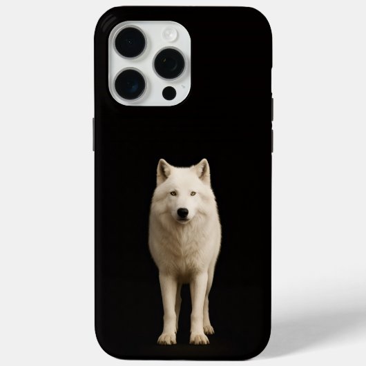 Schwarz 4 Luxe iPhone 15 Pro Max, Elfenbein Arctic Case-Mate iPhone Hülle (Rückseite)