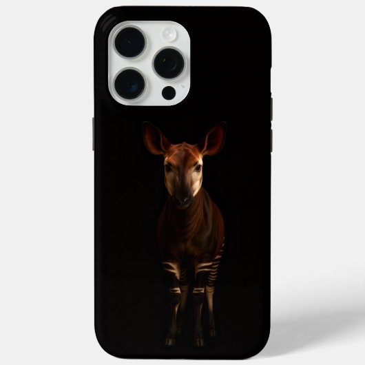 Schwarz 4 Luxe iPhone 15 Pro Max, Forest Okapi Case-Mate iPhone Hülle (Rückseite)