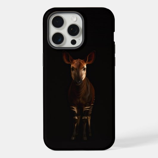 Schwarz 4 Luxe iPhone 15 Pro Max, Forest Okapi Hülle (Rückseite)