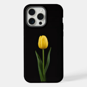 Schwarz 4 Luxe iPhone 15 Pro Max, Goldene Tulpe Max Hülle