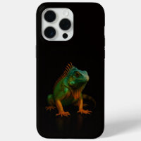 Schwarz 4 Luxe iPhone 15 Pro Max, Grüner Leguan