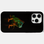 Schwarz 4 Luxe iPhone 15 Pro Max, Grüner Leguan Case-Mate iPhone Hülle (Rückseite (Horizontal))