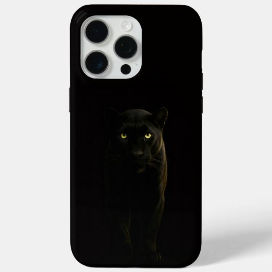 Schwarz 4 Luxe iPhone 15 Pro Max, Schwarzer Panthe Case-Mate iPhone Hülle (Rückseite)
