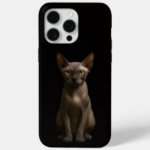 Schwarz 4 Luxe iPhone 15 Pro Max, Sphynx-Katze Case-Mate iPhone Hülle