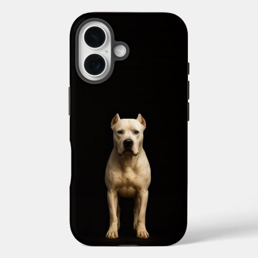 Schwarz 4 Luxe iPhone 16 Mate, Bold Dogo Argentino Case-Mate iPhone Hülle (Rückseite)