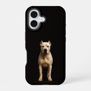 Schwarz 4 Luxe iPhone 16 Mate, Bold Dogo Argentino Hülle