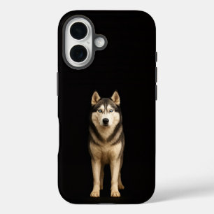 Schwarz 4 Luxe iPhone 16 Mate, Icy Elite Husky Hülle